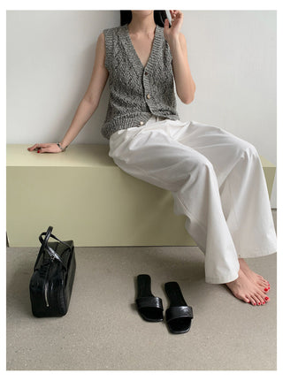 High Waist Straight Trouser