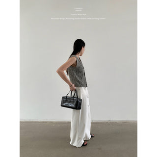 High Waist Straight Trouser