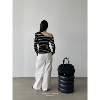 High Waist Straight Trouser
