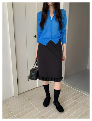 Blue Cardigan Top