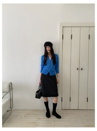 Blue Cardigan Top