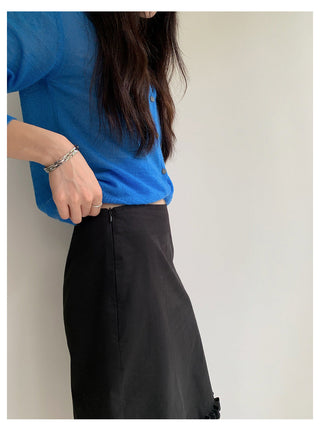 Blue Cardigan Top
