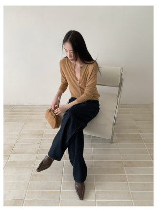 Blue Cardigan Top