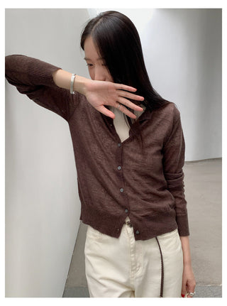 Blue Cardigan Top