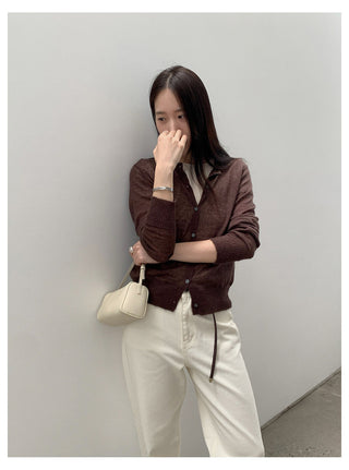 Blue Cardigan Top