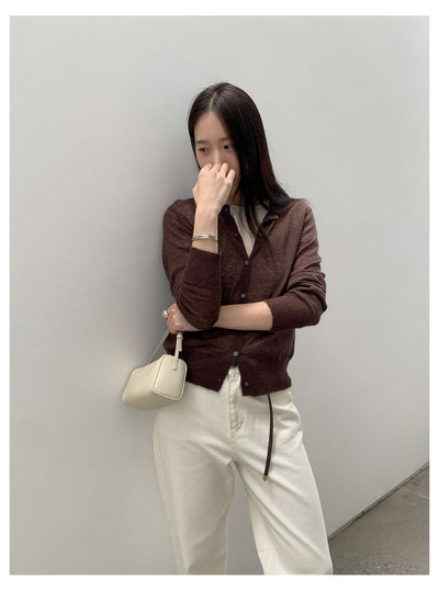 Blue Cardigan Top