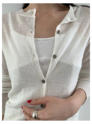Blue Cardigan Top