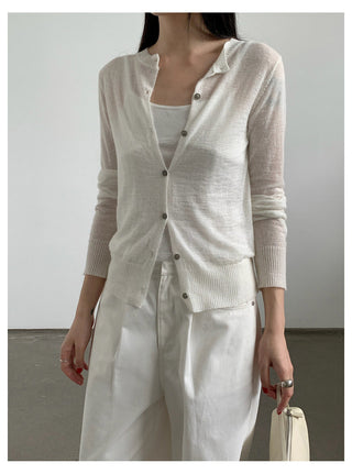 Blue Cardigan Top