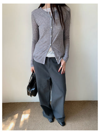 Denim Casual Pants