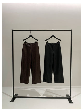Leather Wax Pants
