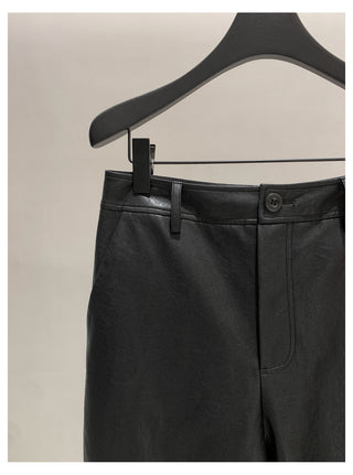 Leather Wax Pants