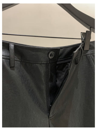 Leather Wax Pants