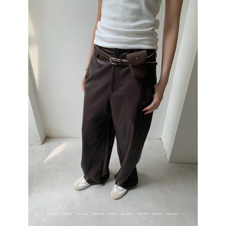 Leather Wax Pants
