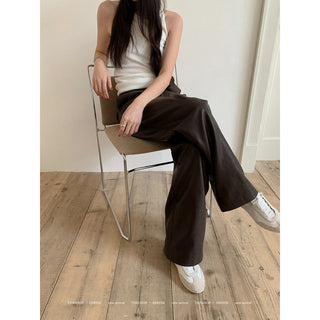 Leather Wax Pants