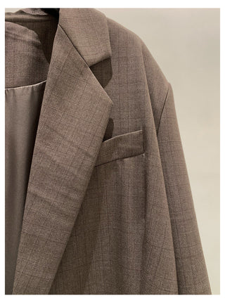 Plaid Suit Jacket