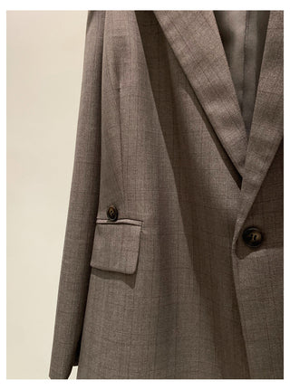 Plaid Suit Jacket