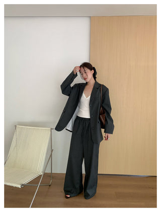 Pinstripe Suit Pants