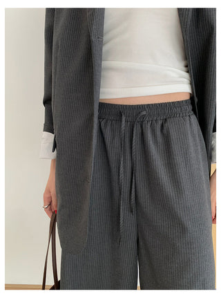 Pinstripe Suit Pants