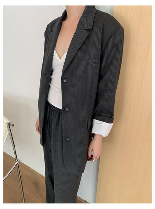 Pinstripe Suit Pants