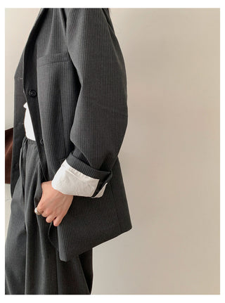 Striped Suit Jacket