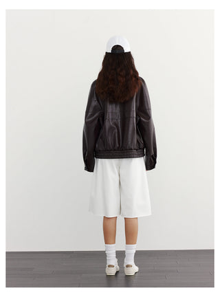 Leather Zip Jacket