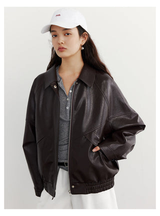 Leather Zip Jacket