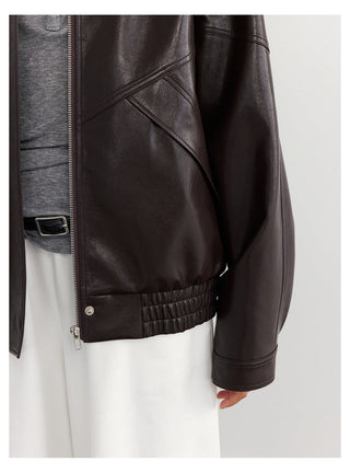 Leather Zip Jacket