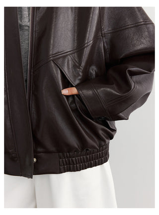 Leather Zip Jacket