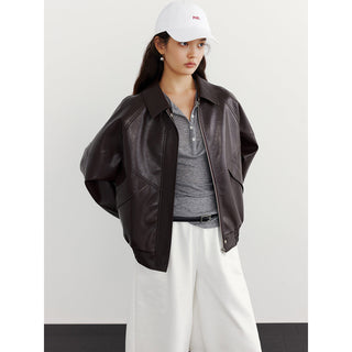 Leather Zip Jacket