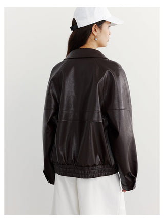 Leather Zip Jacket