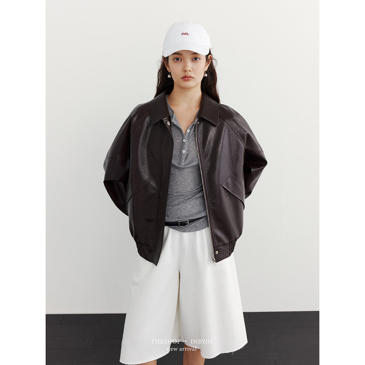 fiction tokyo ❤︎ Faux Leather Blouson Leather Zip Jacket – Uncut-Trends