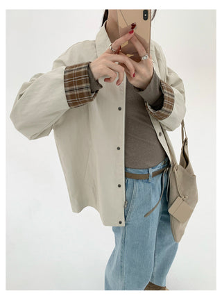 Plaid Cuff Jacket