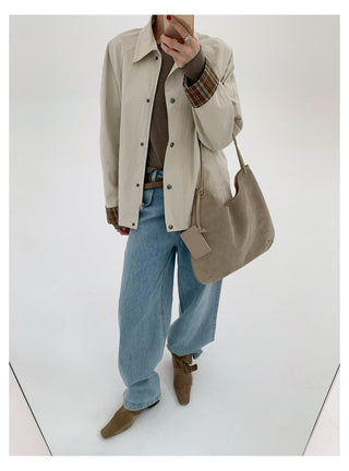 Plaid Cuff Jacket