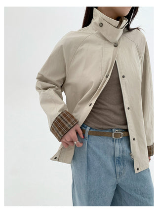 Plaid Cuff Jacket
