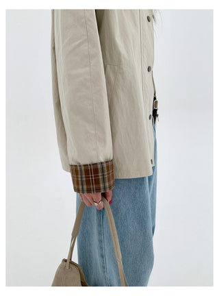 Plaid Cuff Jacket