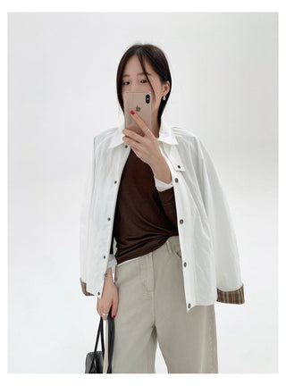 Plaid Cuff Jacket