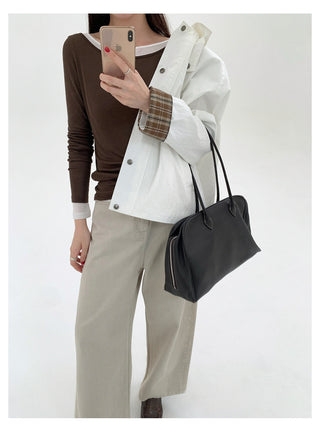 Plaid Cuff Jacket
