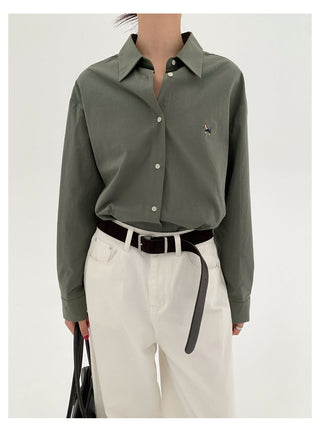 Embroidered White Shirt