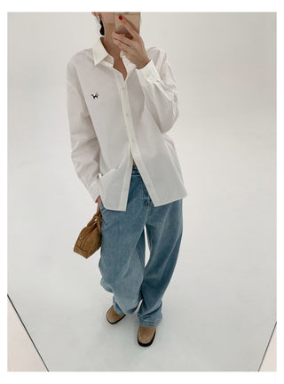 Embroidered White Shirt
