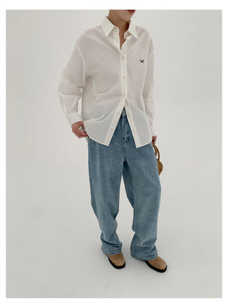 Embroidered White Shirt