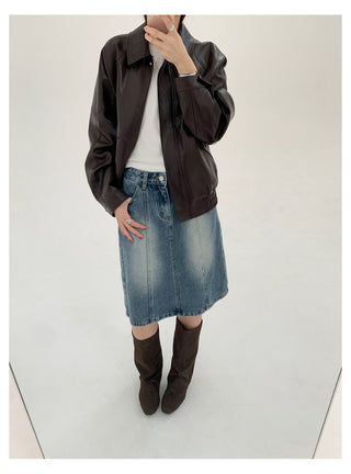 A-Line Denim Skirt