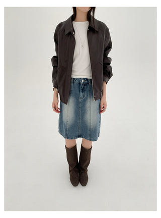 A-Line Denim Skirt