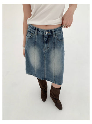 A-Line Denim Skirt