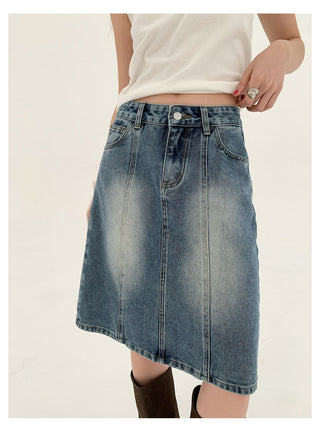 A-Line Denim Skirt