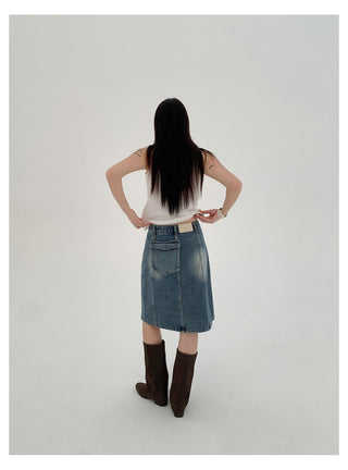 A-Line Denim Skirt