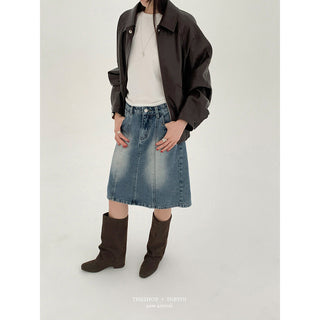A-Line Denim Skirt