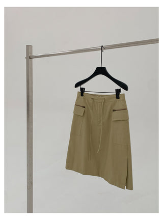 Lace-Up A-Line Skirt