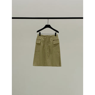 Lace-Up A-Line Skirt