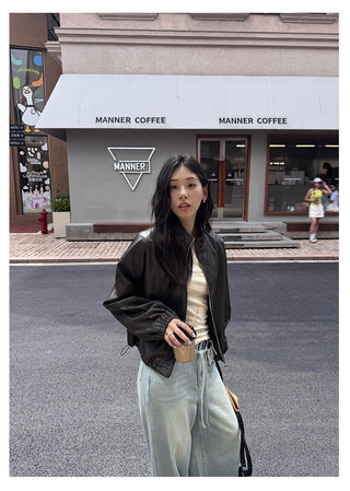 Short Leather Jacket