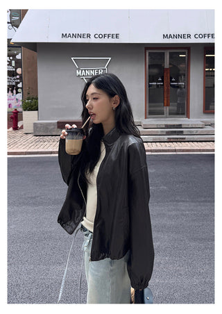 Short Leather Jacket